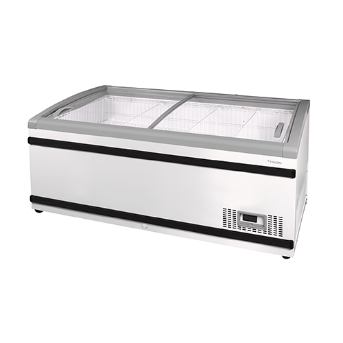 Professional display freezer, 615 l - Automatic defrost and variable speed compressor