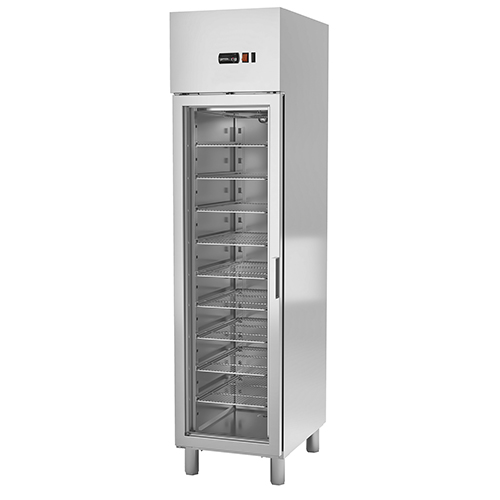 GN1/1 Refrigerator cabinet with glass door, 500 l