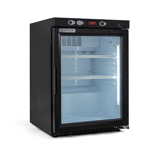 Armário frigorífico expositor +0 / +10 °C, 148 l - Preto