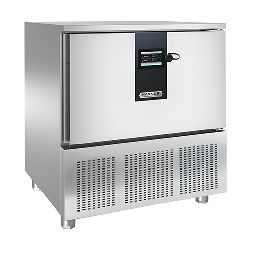 Blast chiller and shock freezer 5x GN1/1 and 600x400 mm with touch control, air condensation