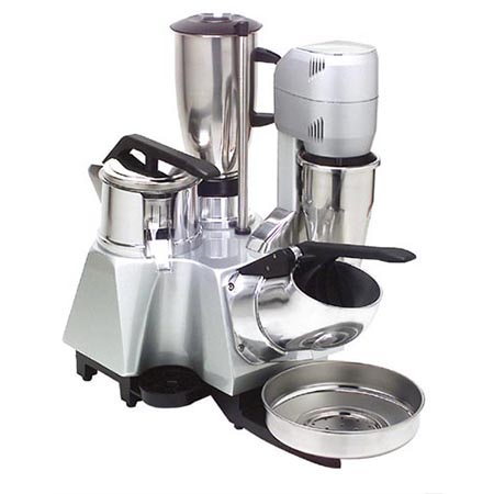 Multiple set 4 functions: orange juicer, blender, mixer and ice crusher