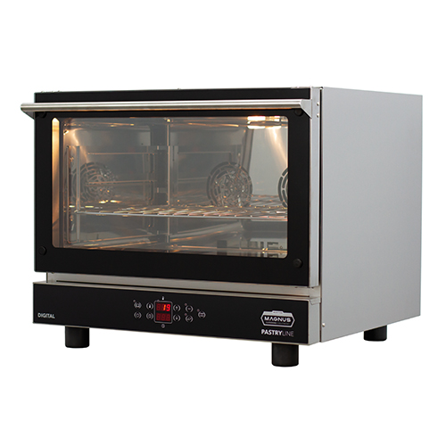 Electric convection oven for bakery, programmable with humidifier and grill, 4x 600x400 mm