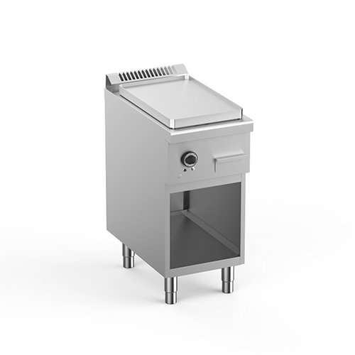 Electric fry-top, smooth plate 350x570 mm, free standing