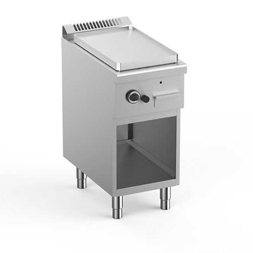 Gas fry-top, smooth plate 350x570 mm, free standing