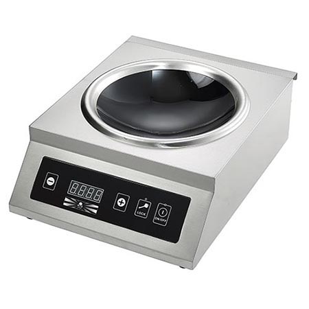 WOK induction cooker with touch control, countertop