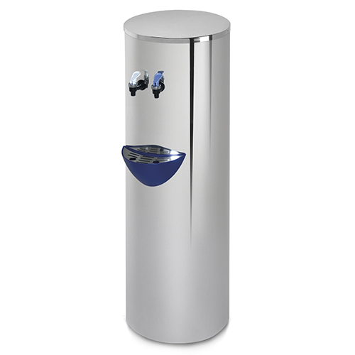 Drinking fountain in stainless steel