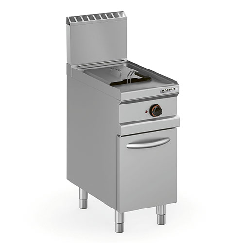 High-performance gas fryer, 14-litre V tank, free standing